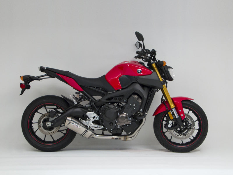 Hindle Exhaust for Yamaha FZ09 / XSR900 (14+) with Evolution Carbon Fiber Muffler w/ Carbon Tip