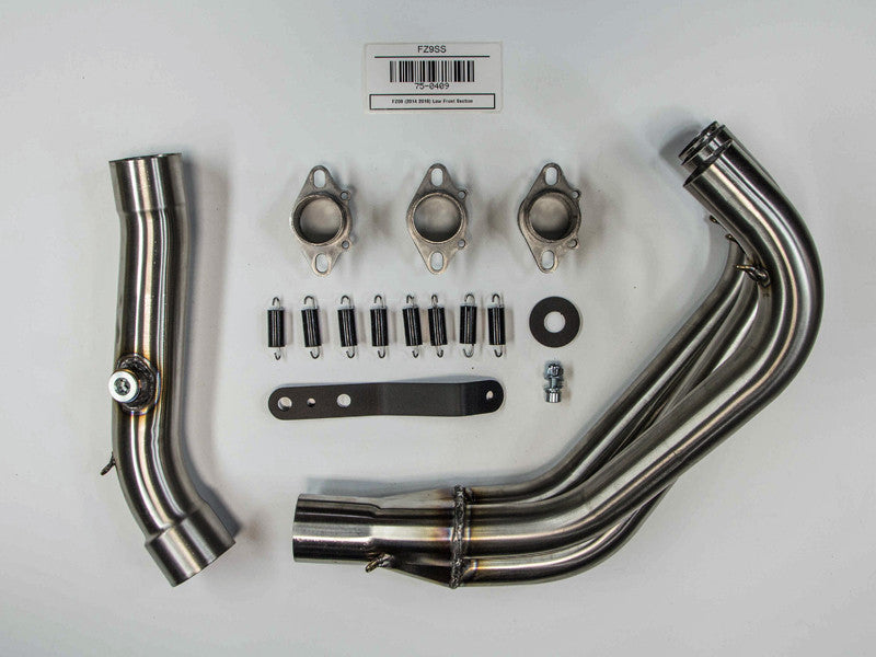 Hindle Exhaust for Yamaha FZ09/XSR900 (14+) with Evolution Polished SS Muffler