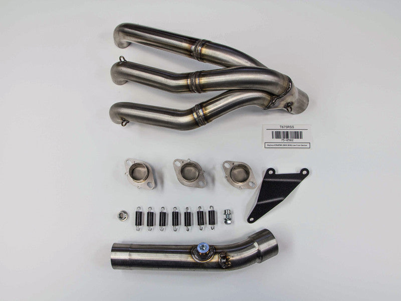 Hindle Truimph 675 / 675R (13+) with Evolution Carbon Muffler / Carbon Tip