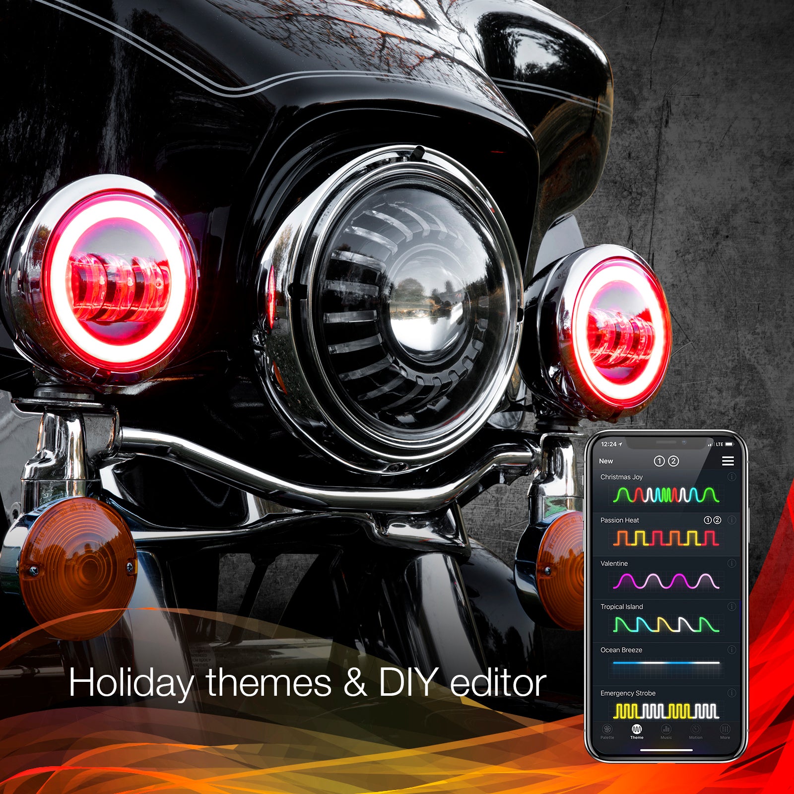 4.5" Xkchrome Driving Lights Chrome Bezel