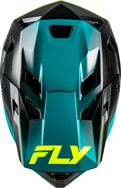 Rayce Repeat Bicycle Helmet Black/Teal/Hi Vis Md