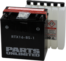 PARTS UNLIMITED AGM Battery - YTX16-BS-1 .8 L CTX16-BS-1