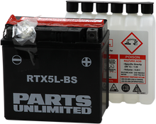 PARTS UNLIMITED AGM Battery - RTX5L-BS .24 L CTX5L-BS