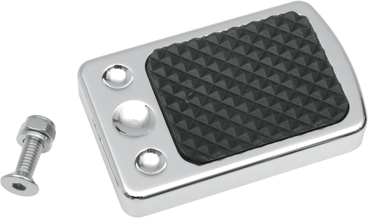 DRAG SPECIALTIES Brake Pedal Pad - Chrome - FL 1610-0134