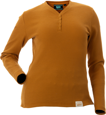 Cozy Waffle Shirt Fawn Lg