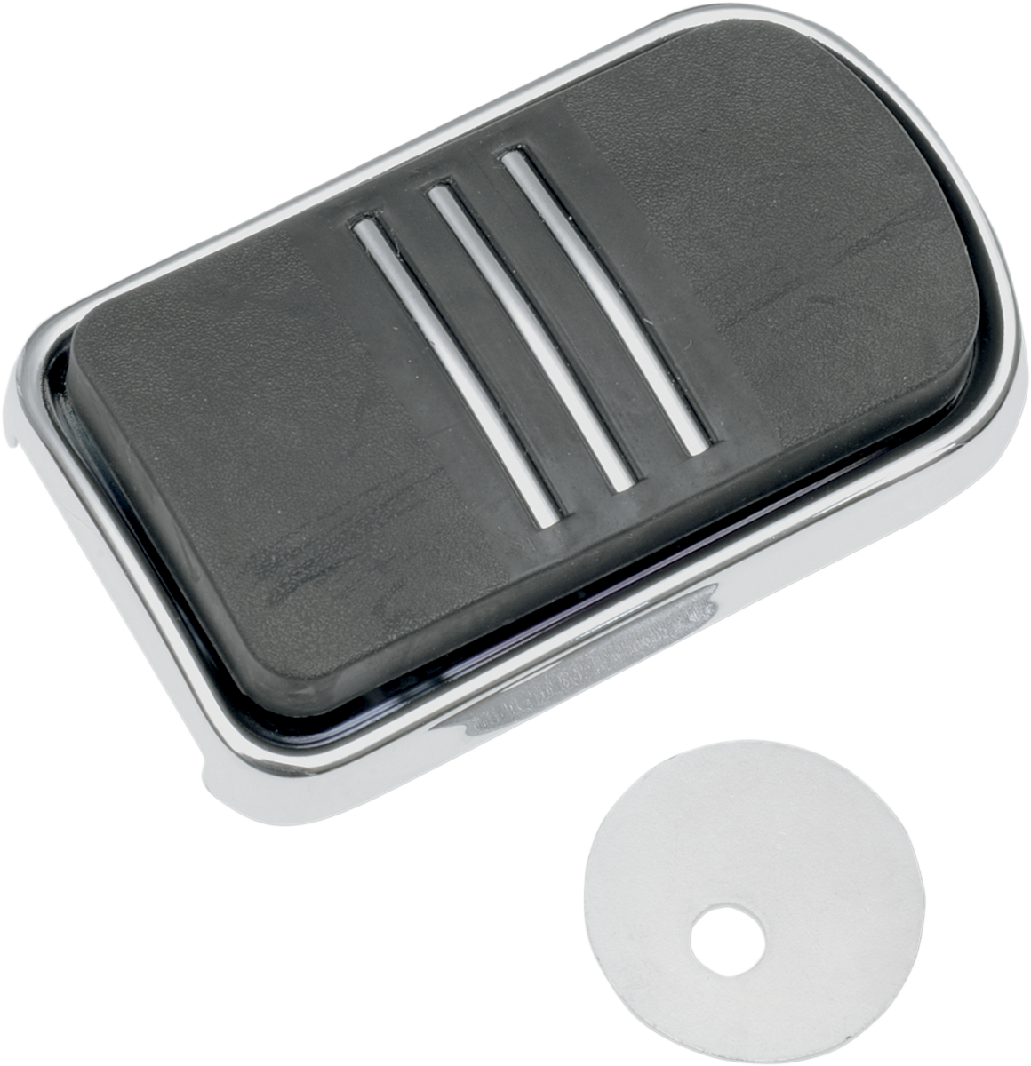 DRAG SPECIALTIES Sweeper Brake Pedal - Black/Chrome - FL B35-0221