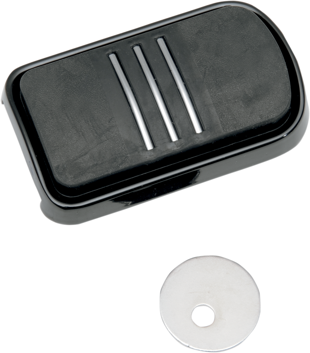 DRAG SPECIALTIES Sweeper Brake Pedal - Black - FL B35-0221B
