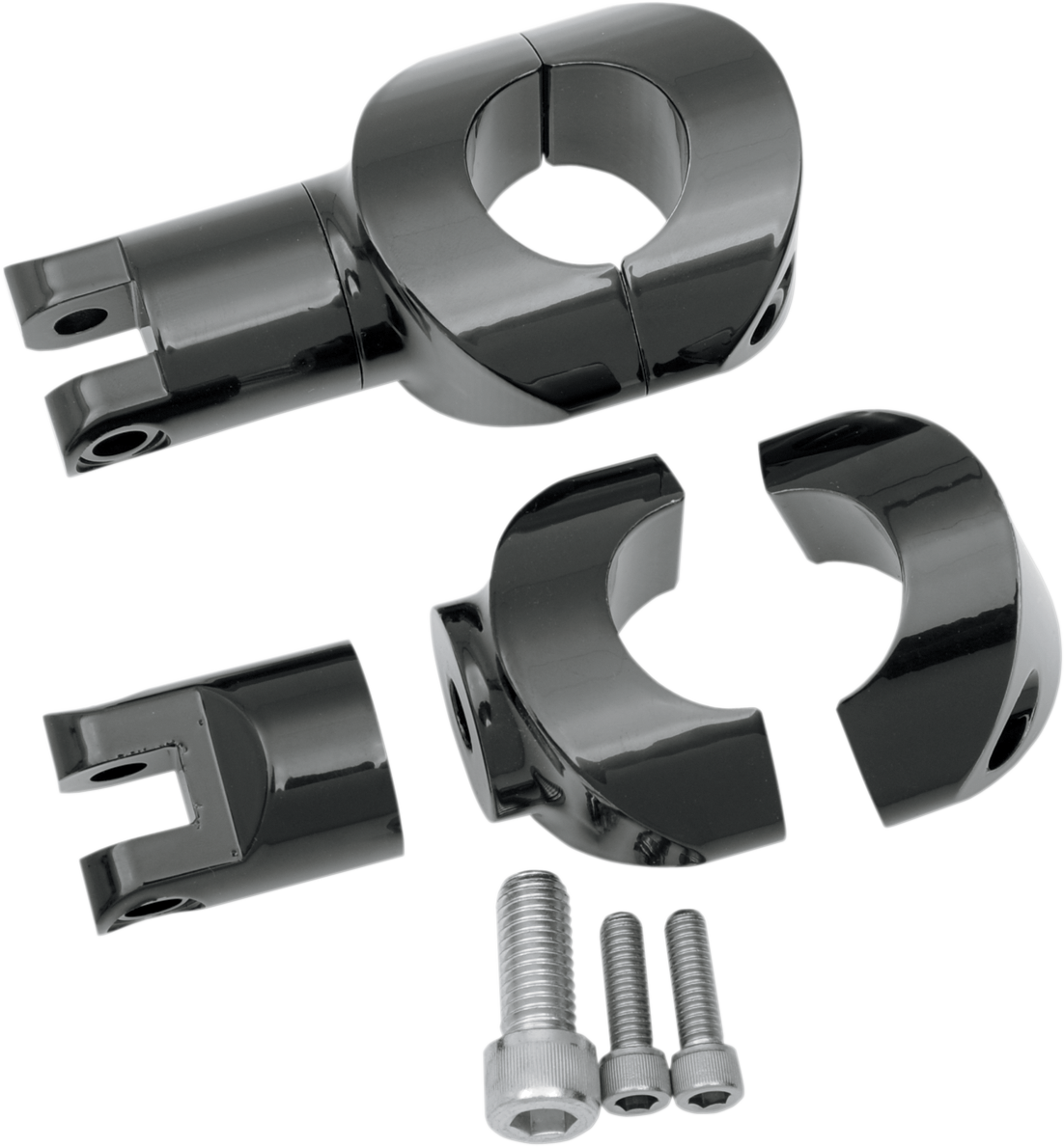 DRAG SPECIALTIES Big Buffalo Foot Peg Mount - Black 16200673