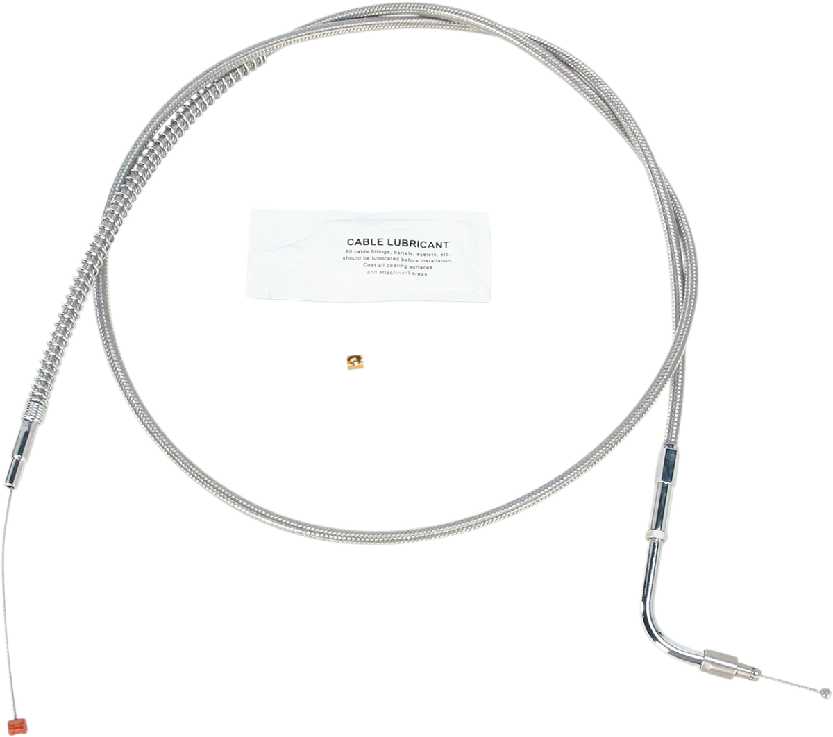 BARNETT Stainless Steel Idle Cable - +8" - '96-'01 Touring 102-30-40017-8