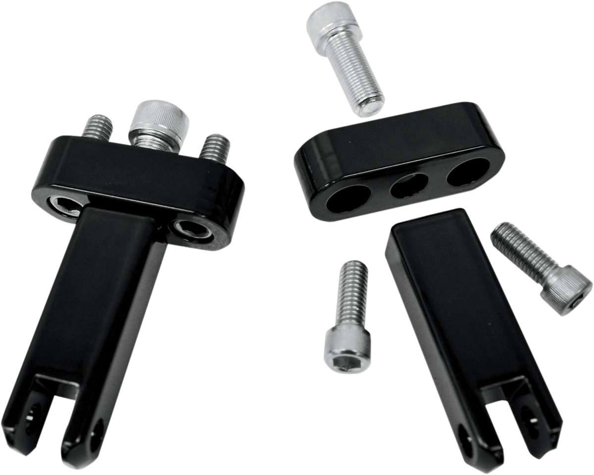 DRAG SPECIALTIES Passenger Peg Mounts - Black - FLH/FLT 1620-1046