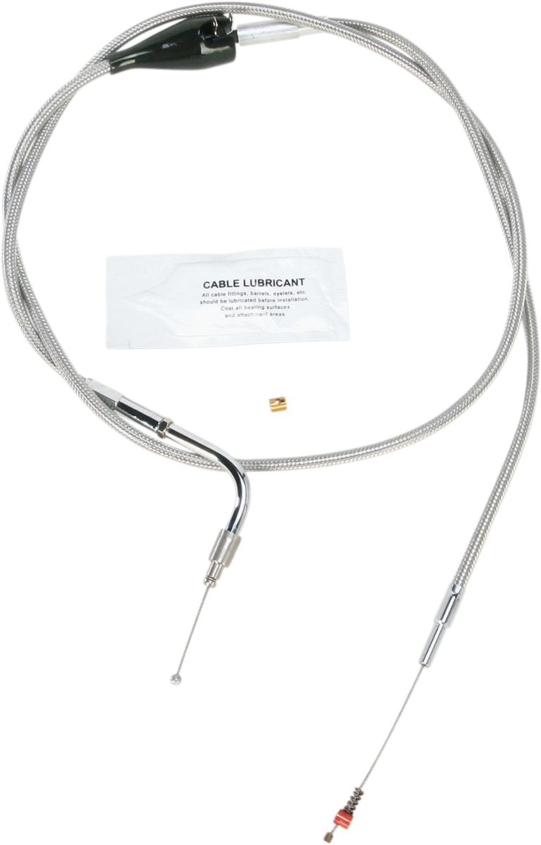 BARNETT Stainless Steel Idle Cable - Cruise - +8" - '02-'06 FLH 102-30-41002-8