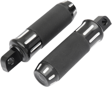 DRAG SPECIALTIES Custom Foot Pegs - Black Cut 354128