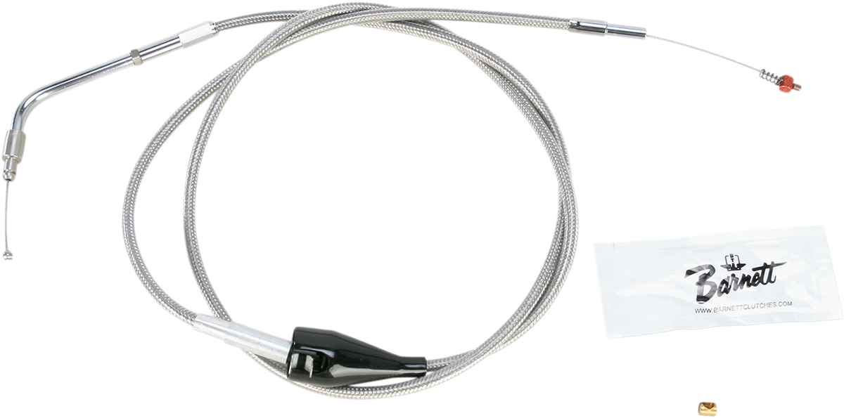 BARNETT Stainless Steel Idle Cable - Cruise - +8" - '02-'07 Touring 102-30-41035-8