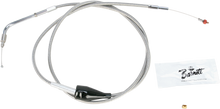 BARNETT Stainless Steel Idle Cable - Cruise - +8" - '02-'07 Touring 102-30-41035-8