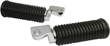 DRAG SPECIALTIES Rubber Foot Pegs - Driver - Chrome - XL/XG/FL/FX P17-0338