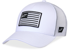 Flag Snapback Hat White/White