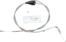 BARNETT Stainless Steel Idle Cable - +10" - '02-'06 FLH 102-30-41002-10