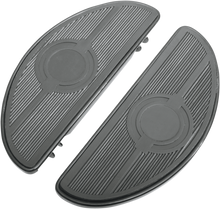 DRAG SPECIALTIES Half-Moon Floorboard - w/o Vibration Inserts - Black - FL 17-0418LB
