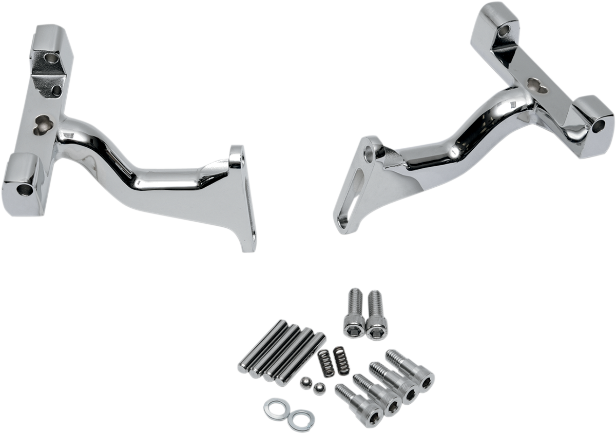 DRAG SPECIALTIES Passenger Footboard Mount - Chrome - Raised P17-0407C