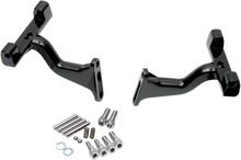DRAG SPECIALTIES Passenger Footboard Mount - Black - Raised P17-0407B