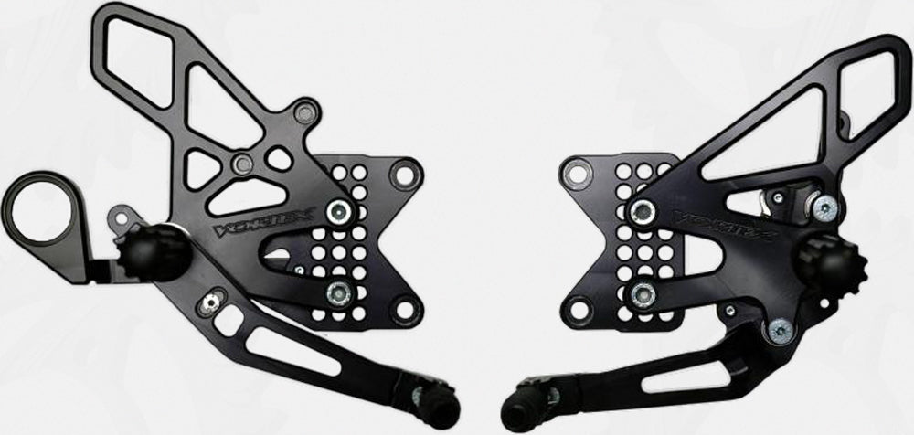 Rear Set Complete Blk Bmw
