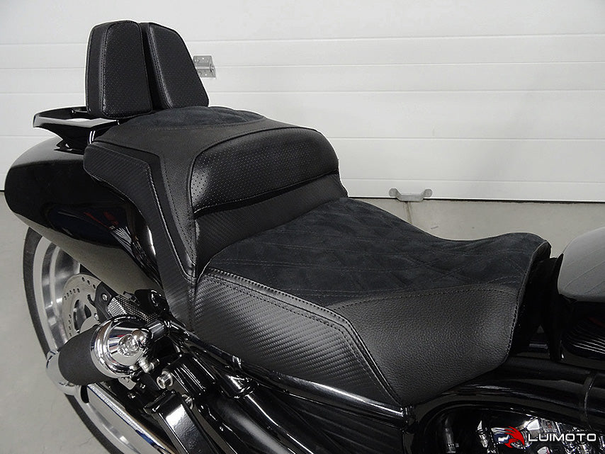 LUIMOTO (Diamond II) Seat Covers for the HARLEY DAVIDSON VRSCF V-ROD MUSCLE (09-17)
