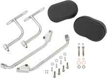 SHOW CHROME Deluxe Armrest - Passenger - Black - Indian 30-202