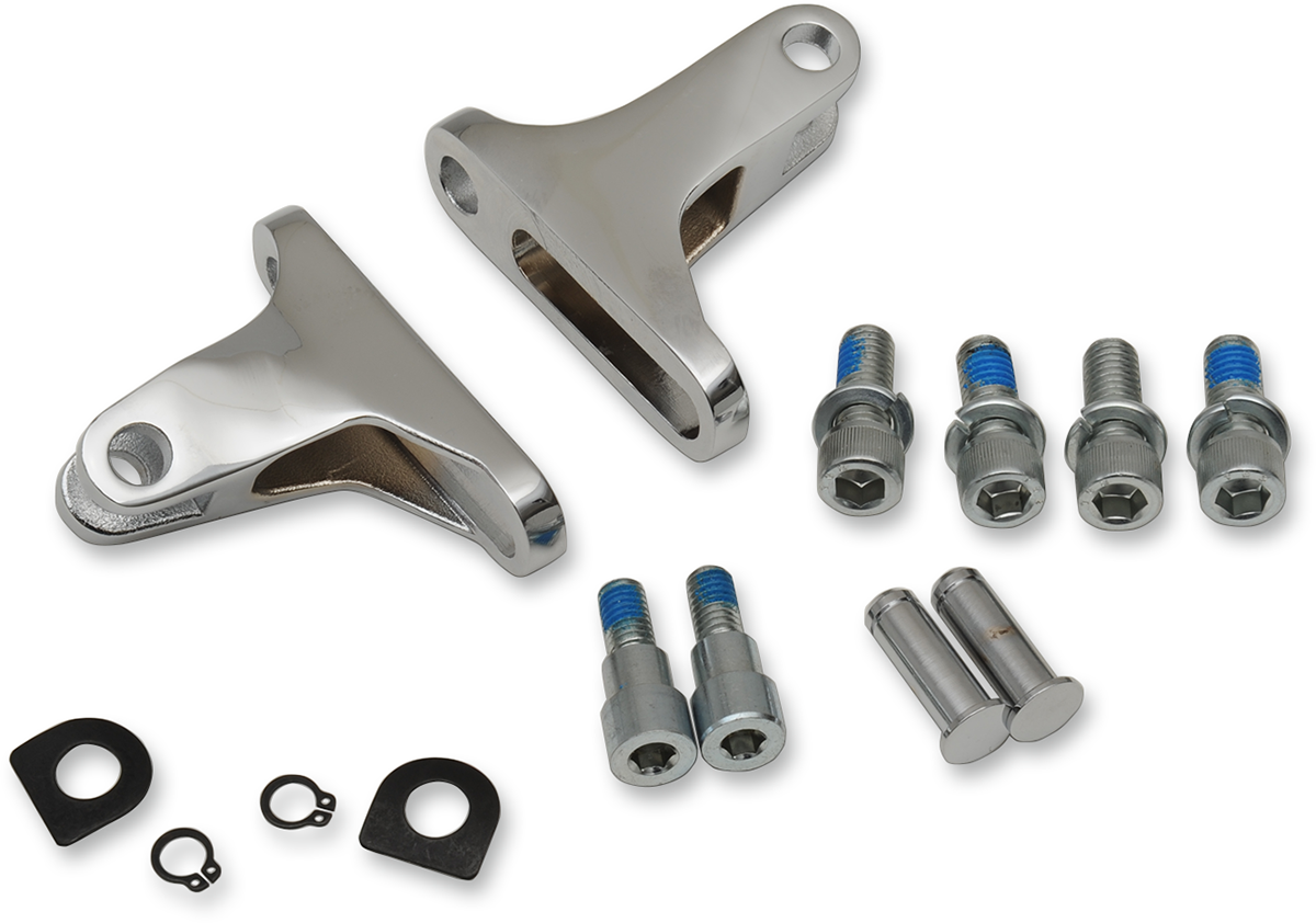 DRAG SPECIALTIES Passenger Foot Peg Mount - Chrome 77825