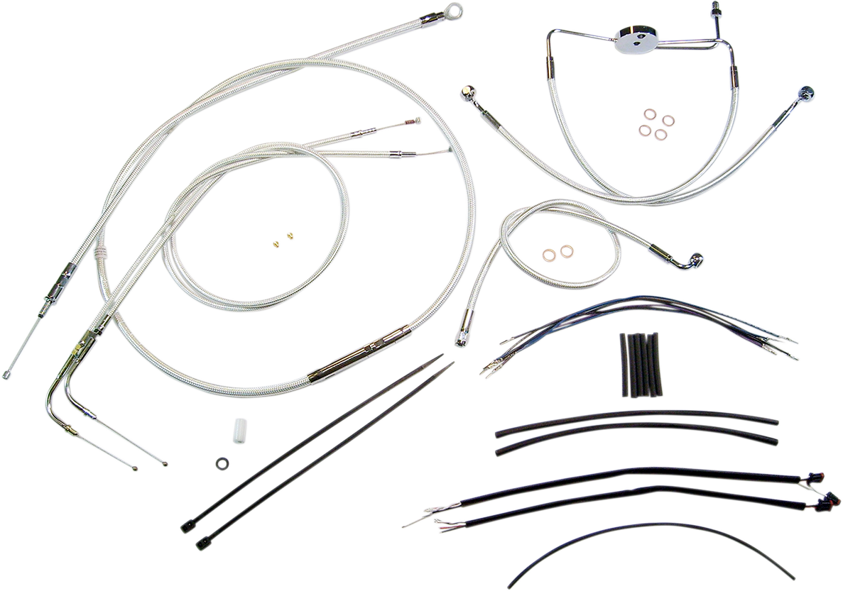 MAGNUM SHIELDING Sterling Chromite II® Designer Handlebar Installation Kit - 12"-14" - '12-'17 FXDF 387201