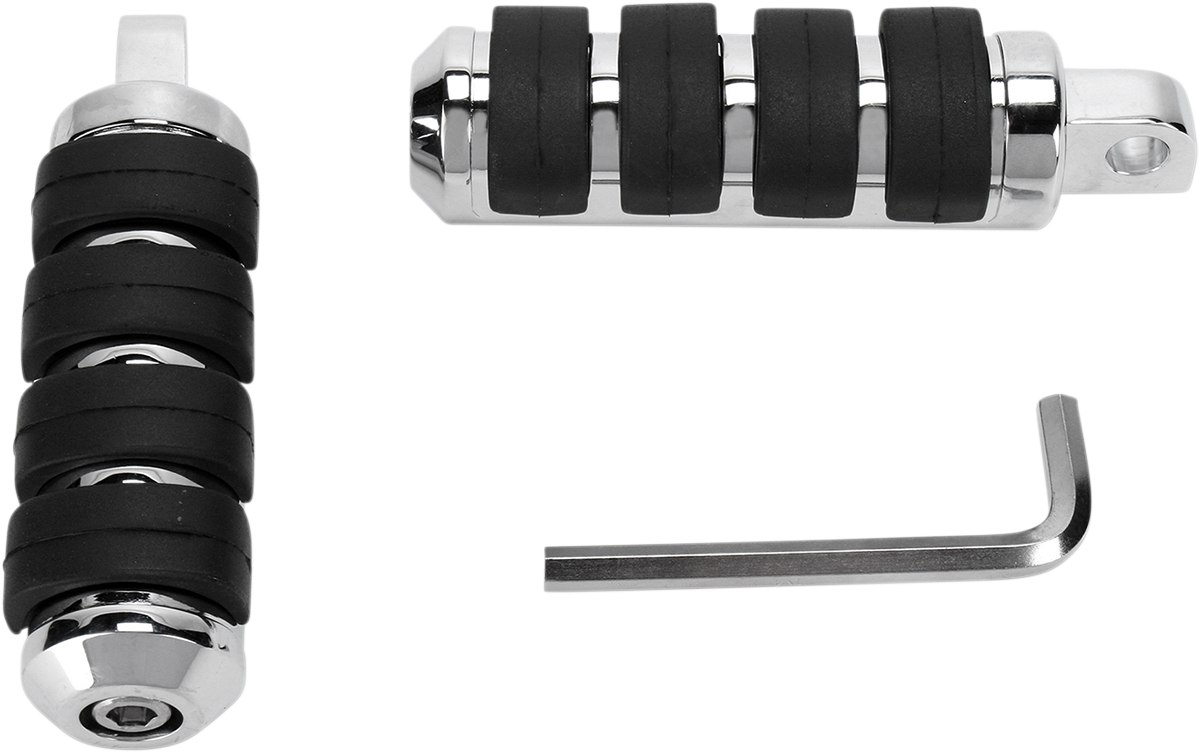 DRAG SPECIALTIES Foot Pegs - Chrome - XL 361059