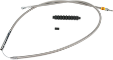 BARNETT High-Efficiency Stainless Steel Clutch Cable for Harley-Davidson - +6" - '86-'11 Sportster 102-30-10020-06