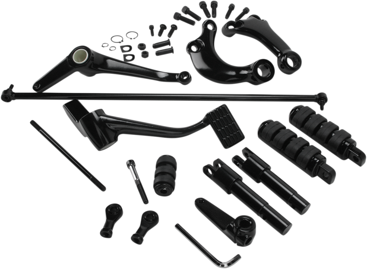 DRAG SPECIALTIES Forward Control - Standard - Black - XL 056220