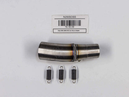 Hindle Exhaust for Kawasaki Ninja 250 (08-12) Slipon Adapter with Evolution Titanium Muffler w/ Black Ceramic Tip