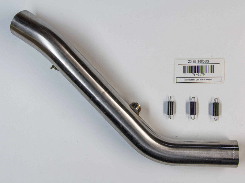 Hindle Kawasaki ZX10 (2016) Slipon Adapter with Evolution Polished SS Muffler