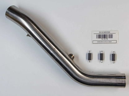 Hindle Kawasaki ZX10 (2016) Slipon Adapter with Evolution Polished SS Muffler