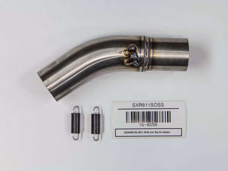 Hindle Suzuki GSXR600 / 750 (11+) Slipon Adapter with Evolution Polished SS Muffler