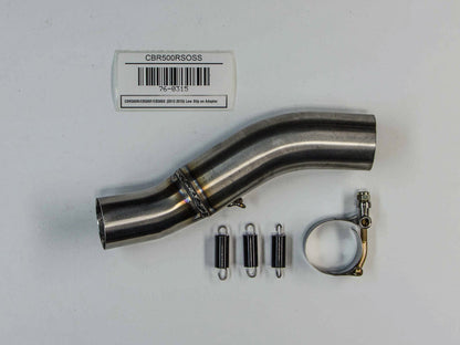 Hindle Exhaust for Honda CBR500R/F/X (13+) with Evolution Carbon Fiber Muffler w/ Carbon Tip