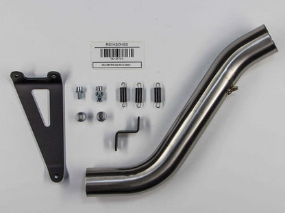 Hindle Exhaust for Aprilia RSV4 (09-20) Slipon Adapter High with Hanger with Evolution Carbon Fiber Muffler with Carbon Tip