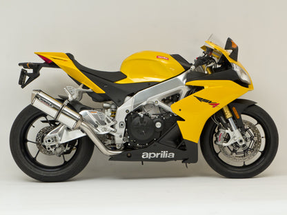 Hindle Exhaust for Aprilia RSV4 (09-20) Slipon Adapter High with Hanger with Evolution Black Ceramic Muffler