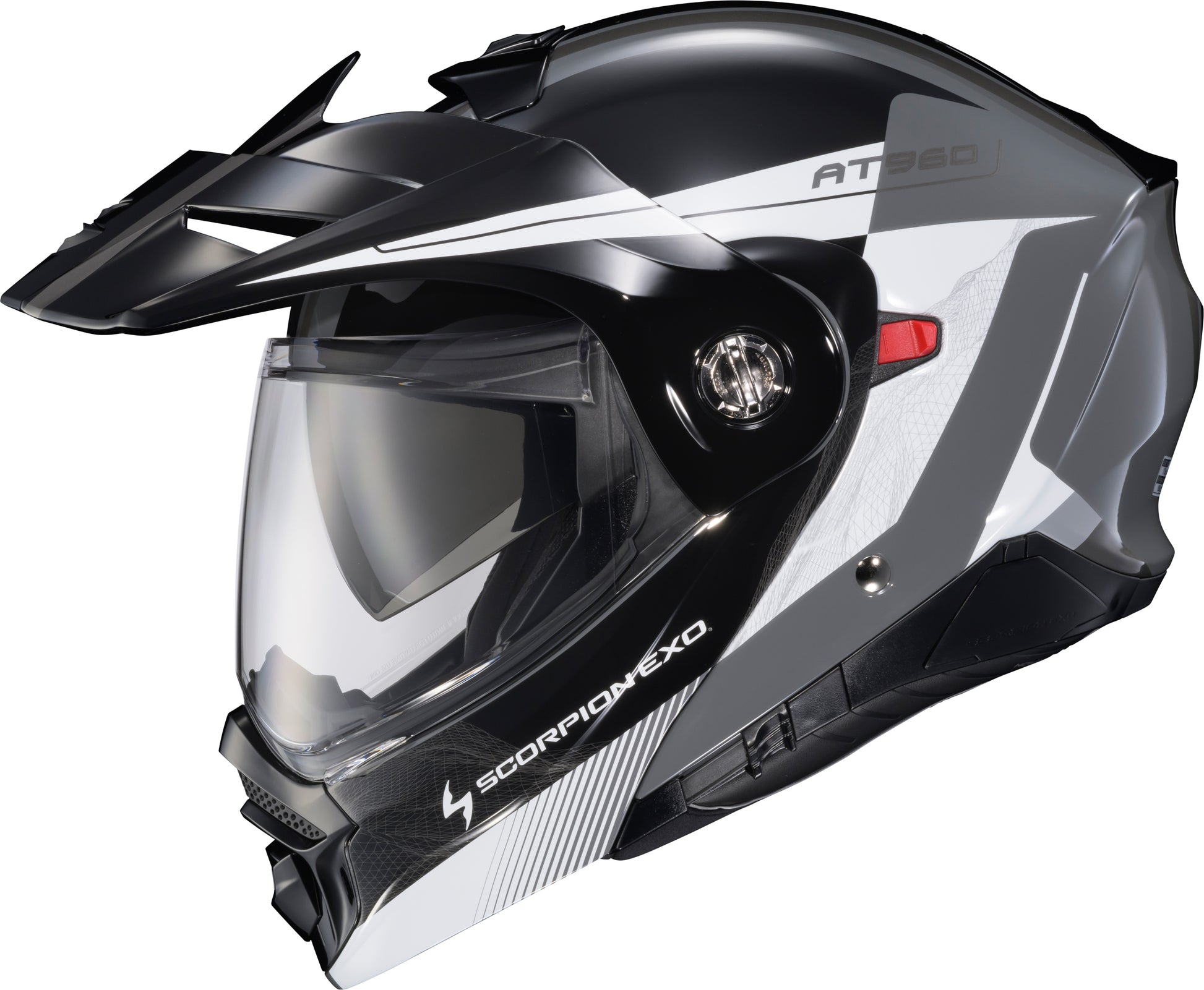 Exo At960 Modular Helmet Topographic 2 Blk/Wht/Grey Xl