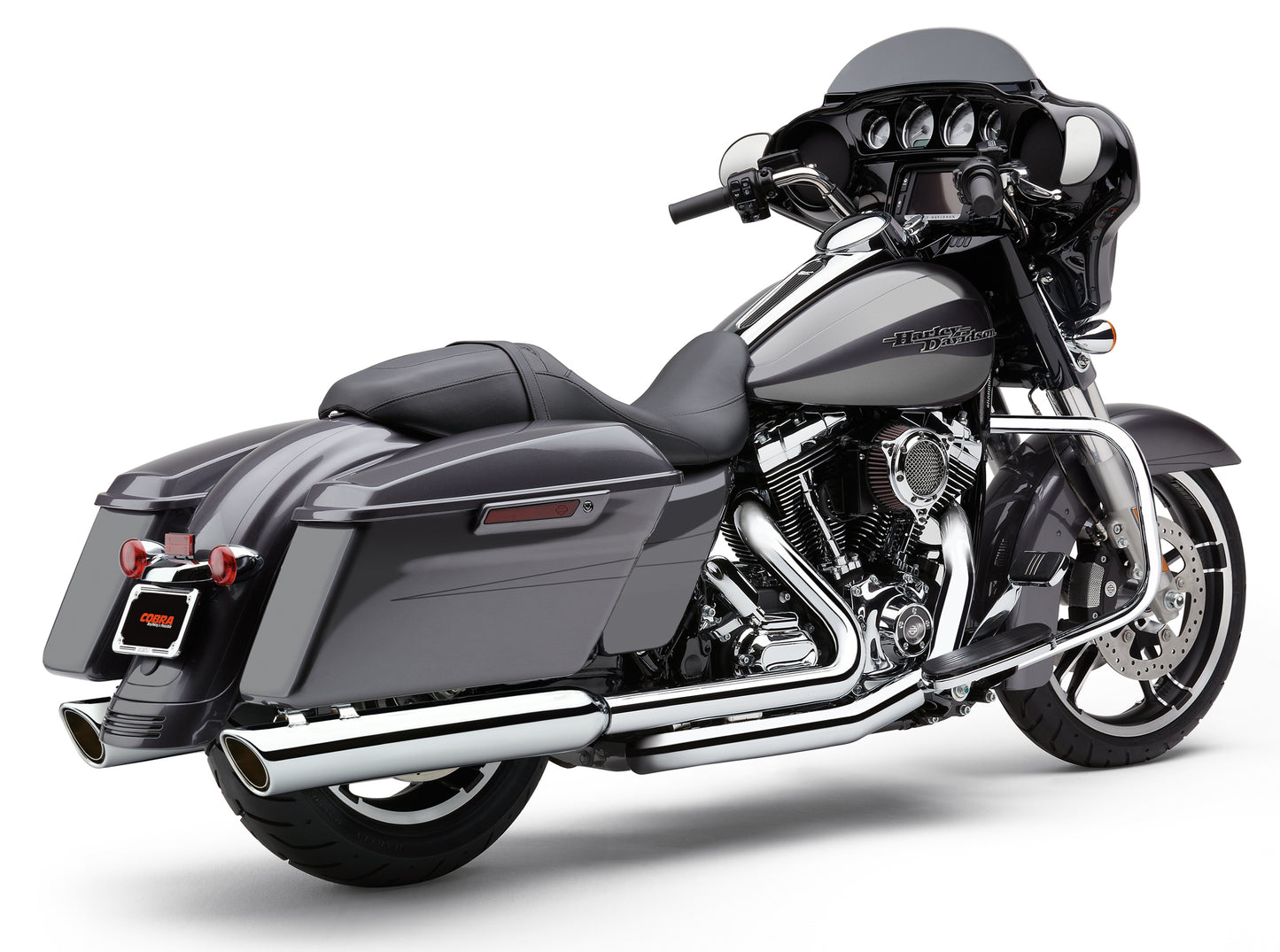 909 Twins 4" Slip Ons Chrome Flh/Flt 95 16