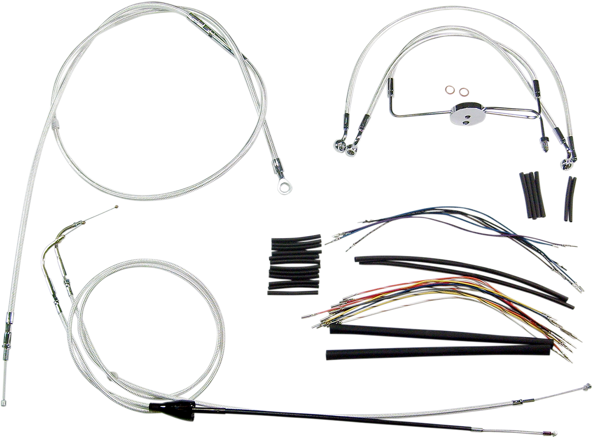 MAGNUM SHIELDING Sterling Chromite II® Designer Handlebar Installation Kit - 12"-14" - '07 FLH 387291