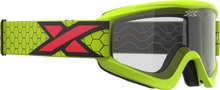 Flat Out Clear Goggle Flo Ylw/Black/Fire Red Clear