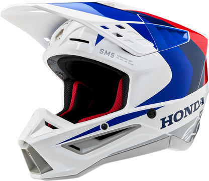 Honda S M5 Helmet White/Blue/Red Glossy 2x