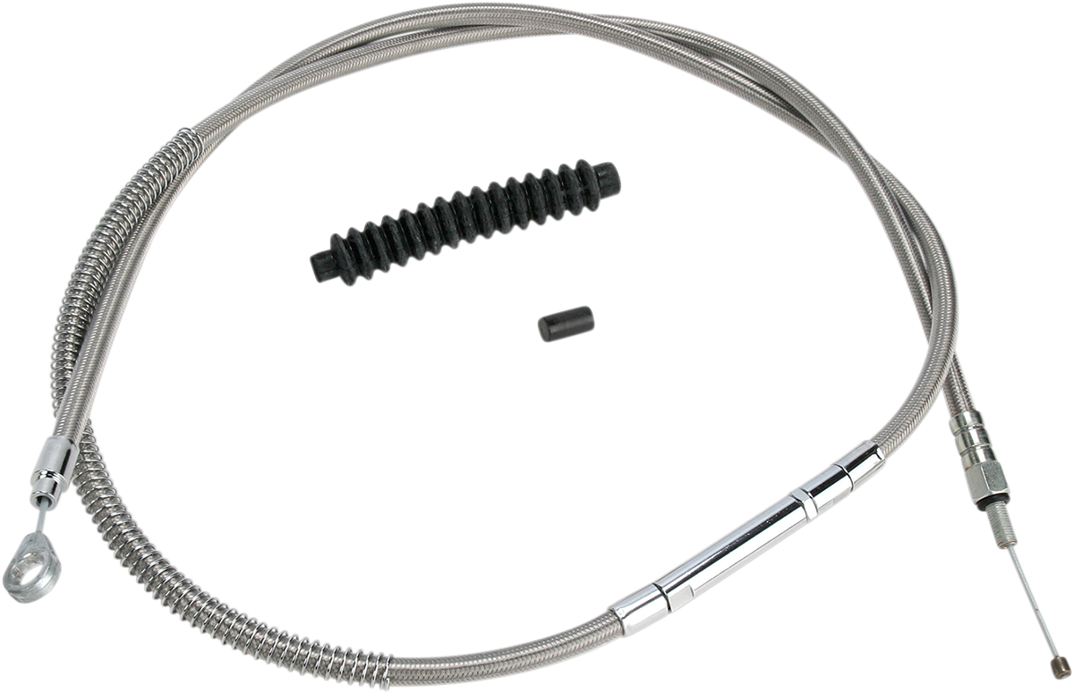 BARNETT High-Efficiency Stainless Steel Clutch Cable for Harley-Davidson - +6" - '89-'06 Touring 102-30-10005-06