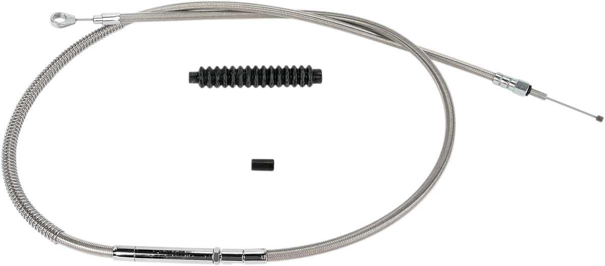 BARNETT High-Efficiency Stainless Steel Clutch Cable for Harley-Davidson - Standard - '87-'99 102-30-10010HE