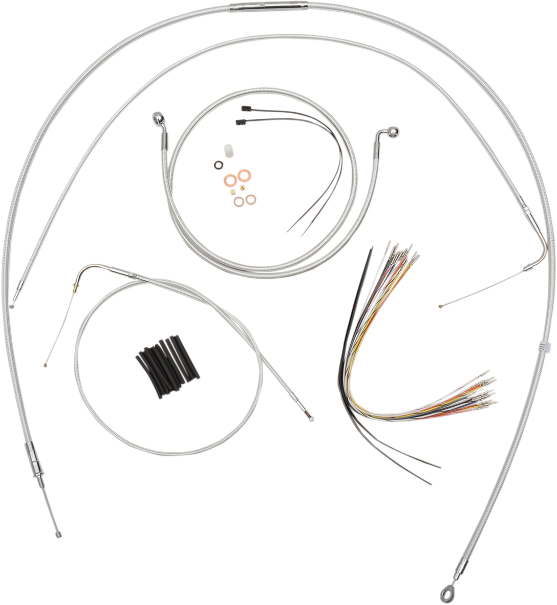 MAGNUM SHIELDING Sterling Chromite II® Designer Handlebar Installation Kit - 15"-17" - '00-'06 FLST 387442