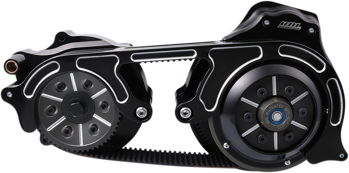 BELT DRIVES LTD. Open Belt Drive - 2" - Black - '07-'16 Big Twins TC2PBH-2-B