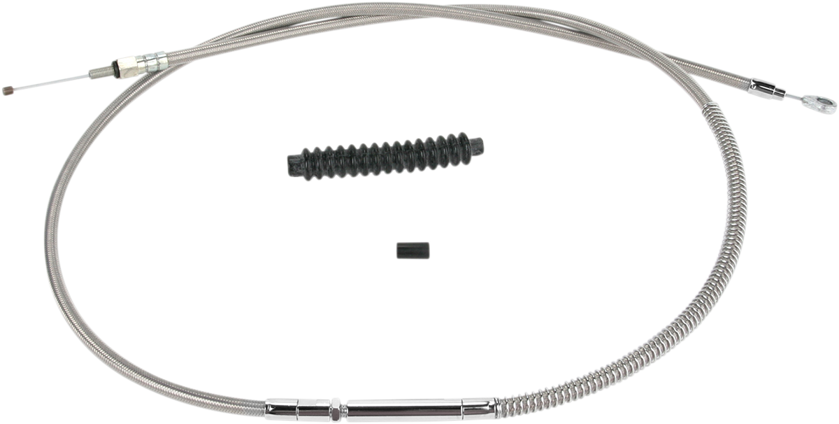 BARNETT High-Efficiency Stainless Steel Clutch Cable for Harley-Davidson - +6" - '87-'99 102-30-10010-06
