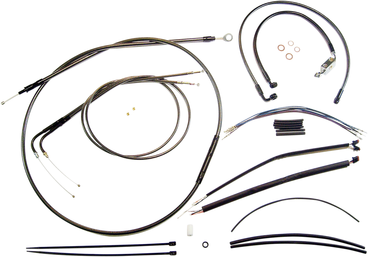 MAGNUM SHIELDING Black Pearl™ Designer Handlebar Installation Kit - 12"-14" - '12-'17 FXDWG 487141